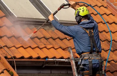 Démoussage et hydrofuge de toiture à Valiergues